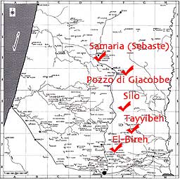 Mappa della Samaria 