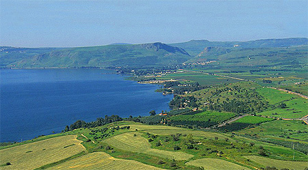 La riva occidentale del mar di Galilea