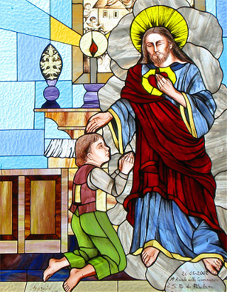 Gesù appare per la prima volta a Francesco